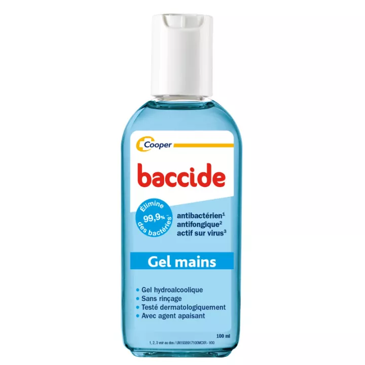 BACCIDE Gel hidroalcoólico Mãos sem enxágüe