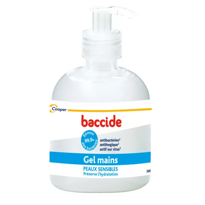 BACCIDE gel para as mãos LAVAR A PELE SENSÍVEL 75ml-300ml