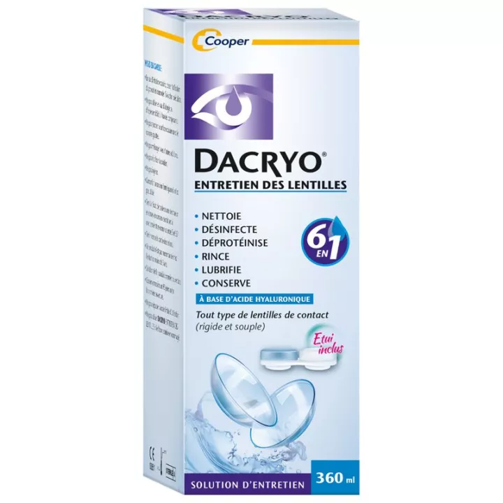 Solução Dacryo Care para lentes de contato