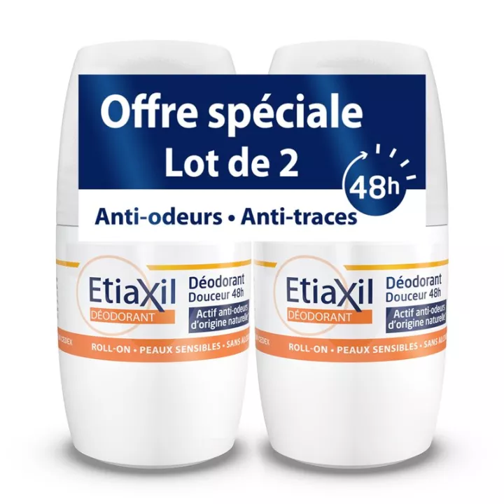 ETIAXIL Déodorant Douceur 48H Sans sels d'Alumunium Bille 50ml