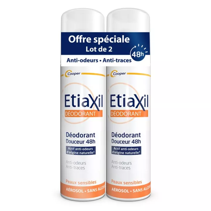 ETIAXIL Déodorant 48H Sans sels d'Alumunium Aérosol 50ml