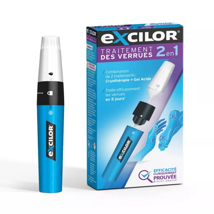 EXCILOR Treatment of warts 2in1