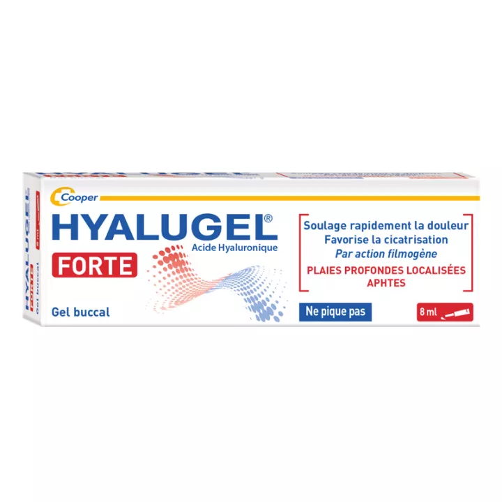 Hyalugel Forte Oral Gel Canker sores mouth lesions 8ml
