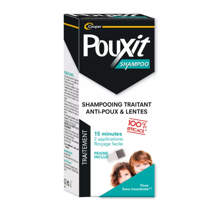 Pouxit Shampoing Anti Poux et Lentes 200 ml + Peigne