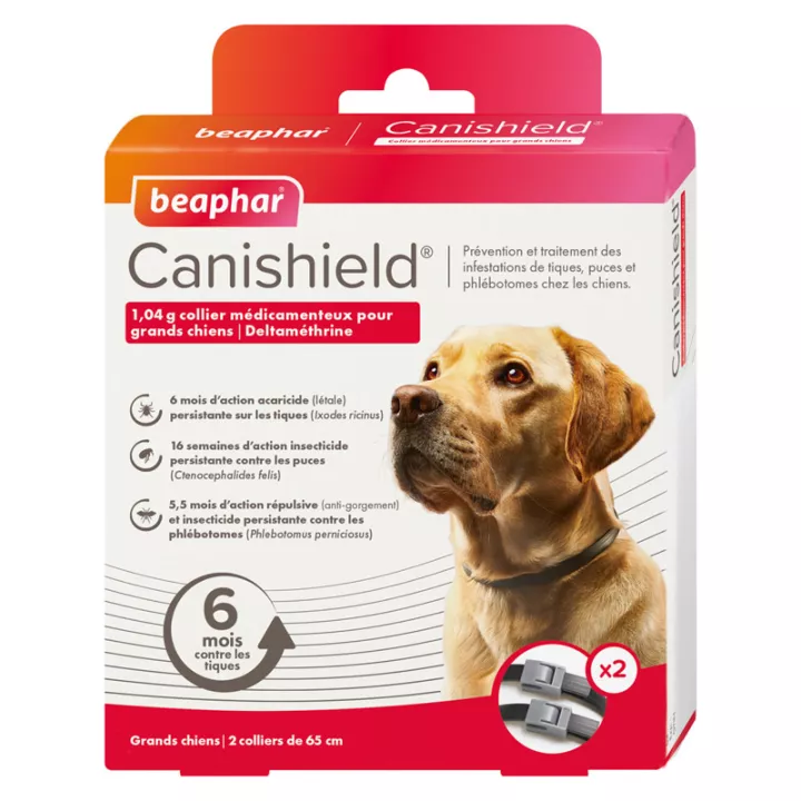 Beaphar Collier Canishield 1,04 g Pour Grands Chiens