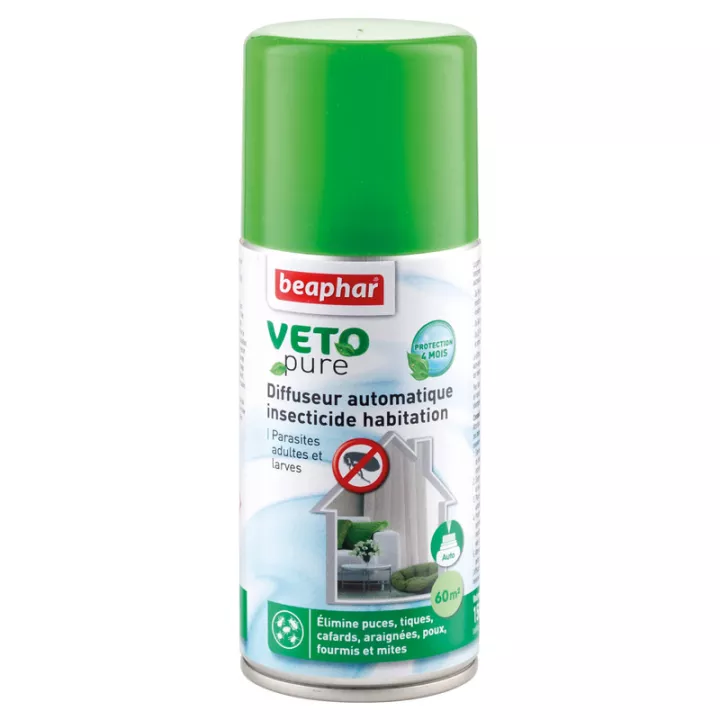 Beaphar Vetopure Difusor Automático de Insecticidas Uso Automático en el Hogar 150ml