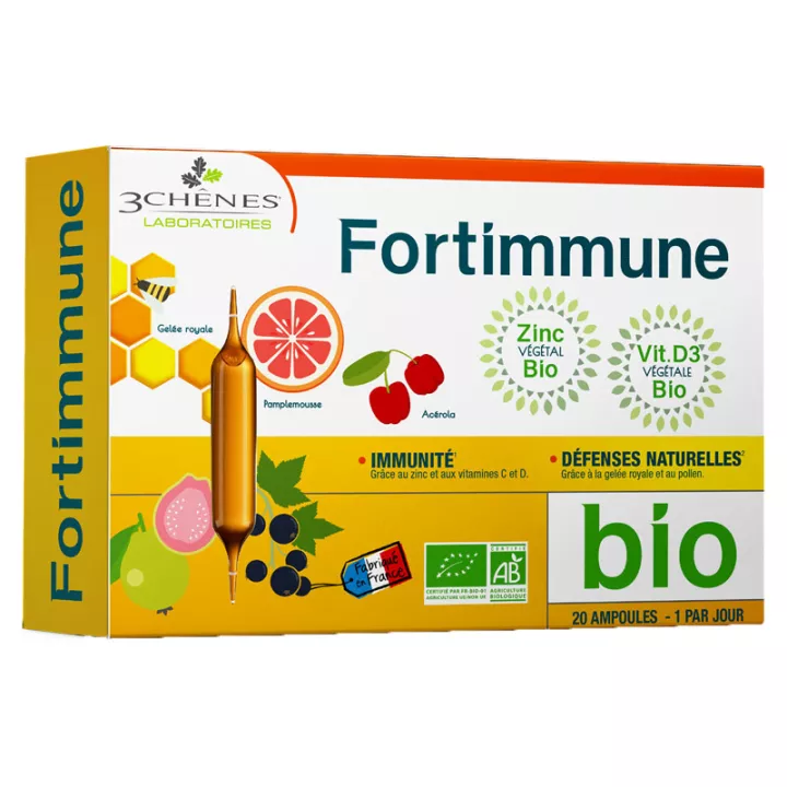 3-Chênes Fortimmune Bio Natuurlijke afweer 20 injectieflacons