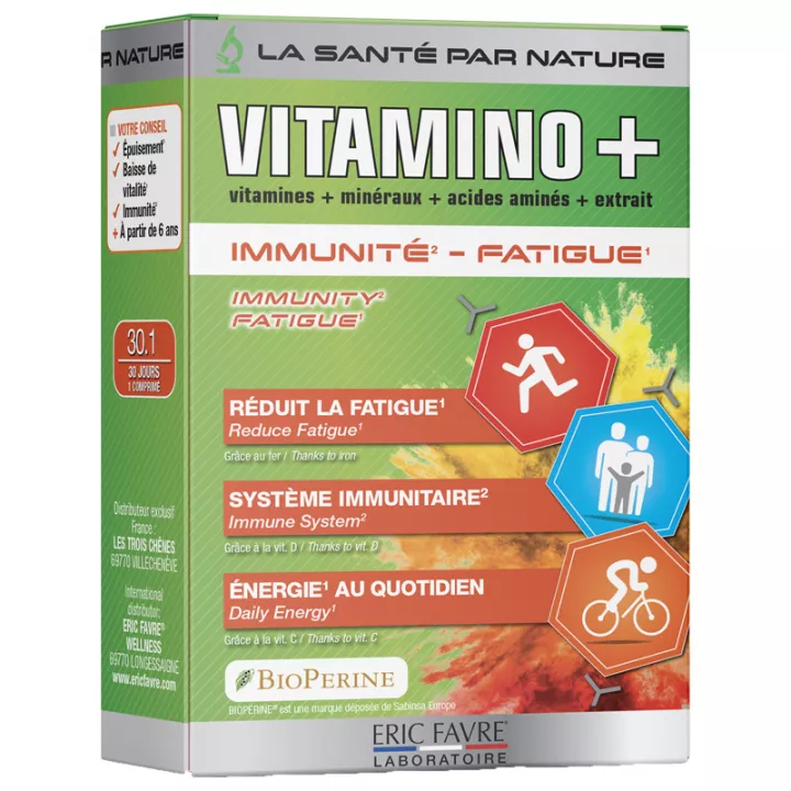 Eric Favre Vitamino+ vitamine et minéraux 30.1 30 comprimés
