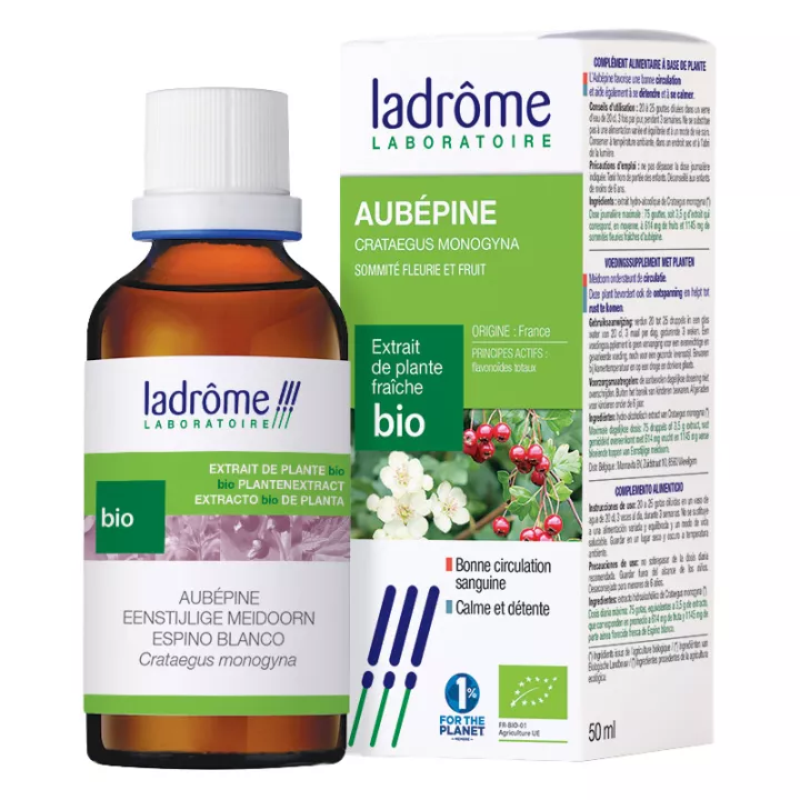 LaDrome Aubépine Extraits de Plante Fraiche 50ml