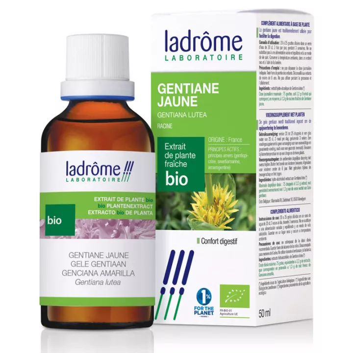 Ladrôme Extractos de Plantas Frescas Bio Genciana Amarilla 50ml