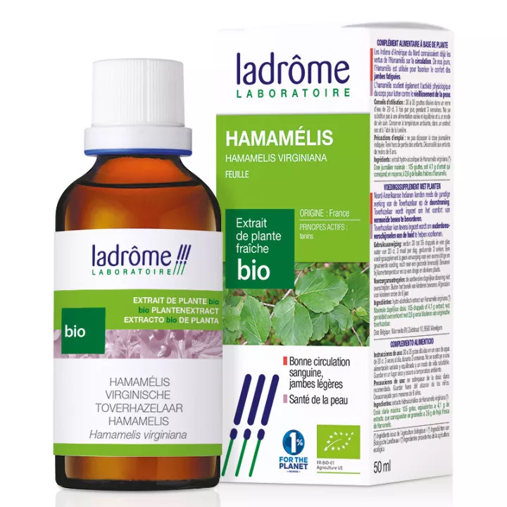 Ladrôme Estratti di piante fresche biologiche Amamelide 50ml