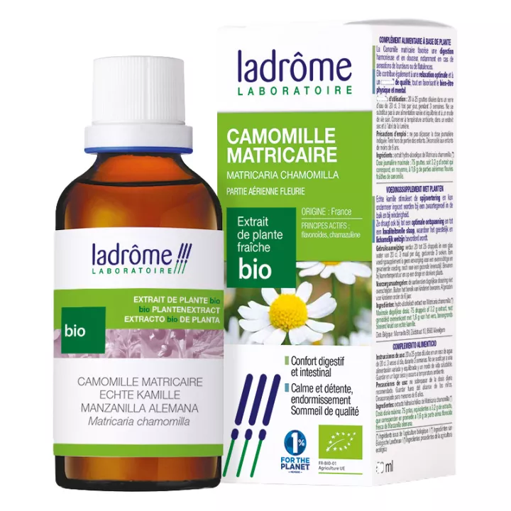 Ladrôme Organic Fresh Plant Extracts Chamomile Matricaria 50ml