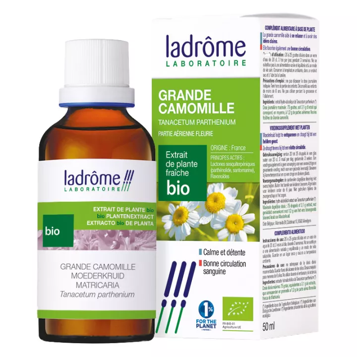 Ladrôme Organic Fresh Plant Extracts Feverfew 50ml