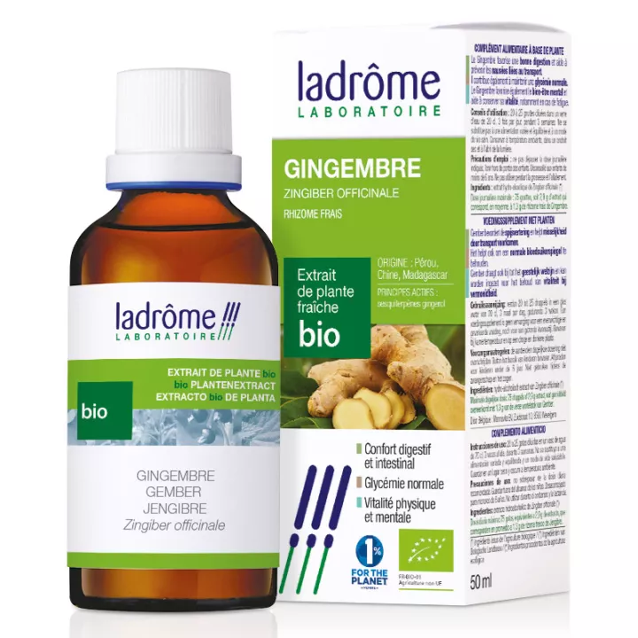 Ladrôme Fresh Plant Extracts Organic Ginger 50ml