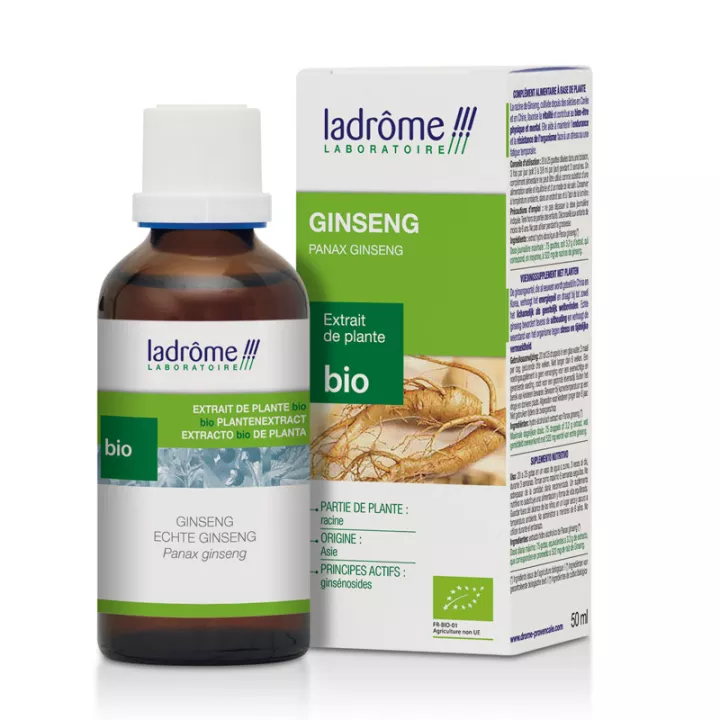 Ladrôme Estratti vegetali di ginseng biologico 50ml