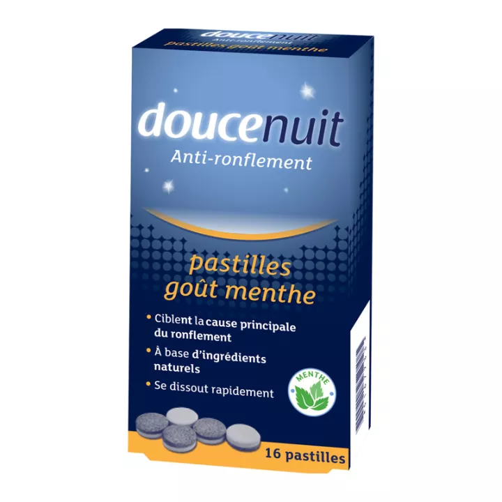 Anti-ronco comprimidos Doucenuit Dupla Ação Mint