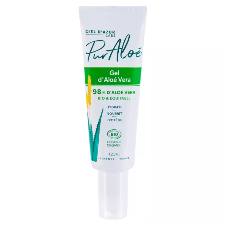 gel de vera de aloé PurAloe hidratante 125ml nativo / 250ml