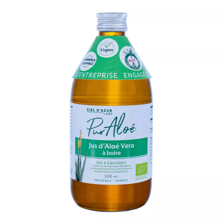 Pur'Aloe pur jus d'aloe vera à boire Bio