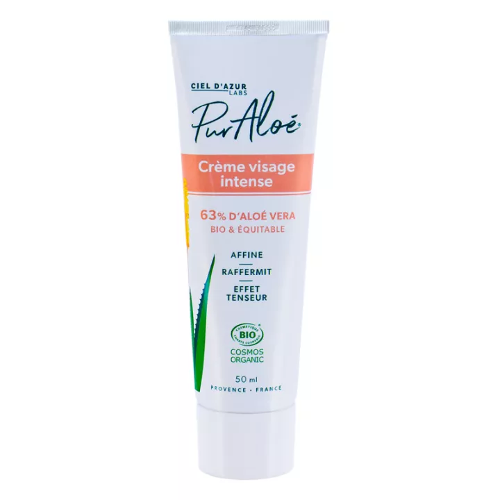 Pur'Aloé Aloe Vera Crema Viso Intensa 63% 50 ml