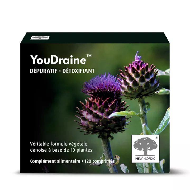 YOUDRAINE tabletas desintoxicación limpiador New Nordic Vitalco