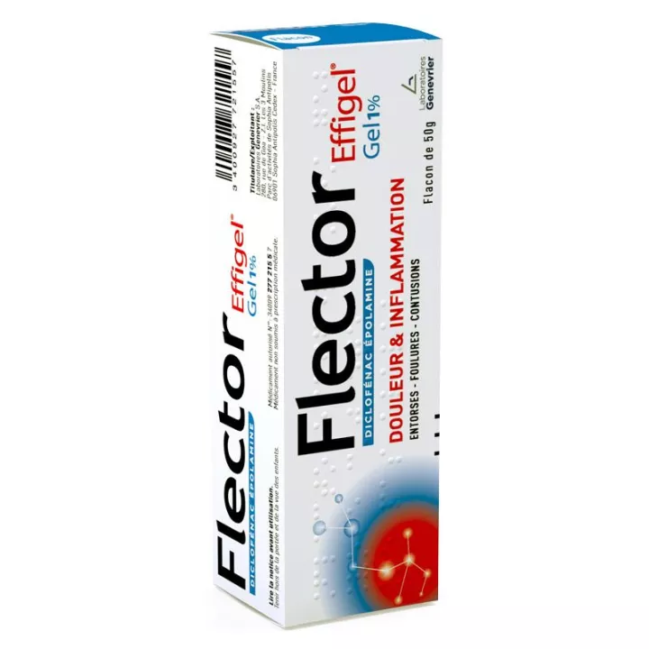 FLECTOR EFFIGEL DICLOFENAC 1 % GEL FLACON 50G