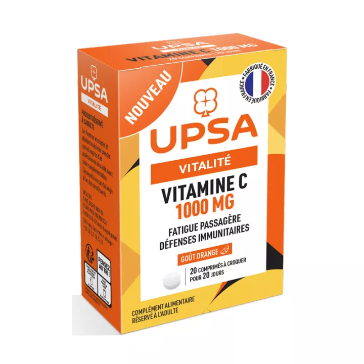 UPSA Vitamina C 1000mg 20 comprimidos mastigáveis