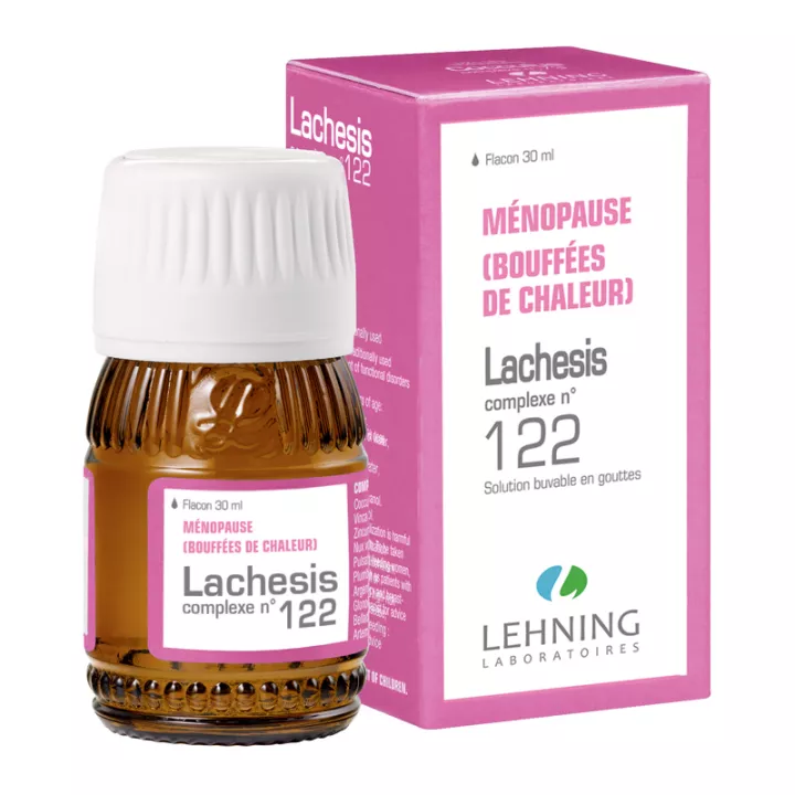 LACHESIS COMPLEXE N° 122 MENOPAUSE HOMEOPATHIE LEHNING 30ML