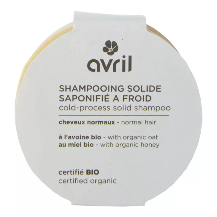 Avril Shampooing Solide Bio Cheveux Normaux 100 g