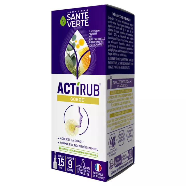 Santé Verte Actirub Keel Orale Spray 15ml