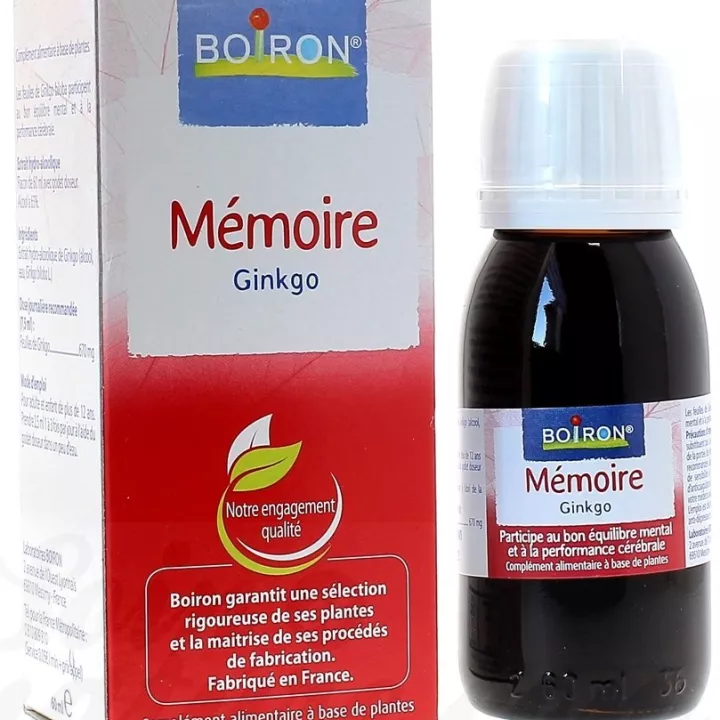 Tintura mãe Ginkgo biloba Memória Boiron 60ML