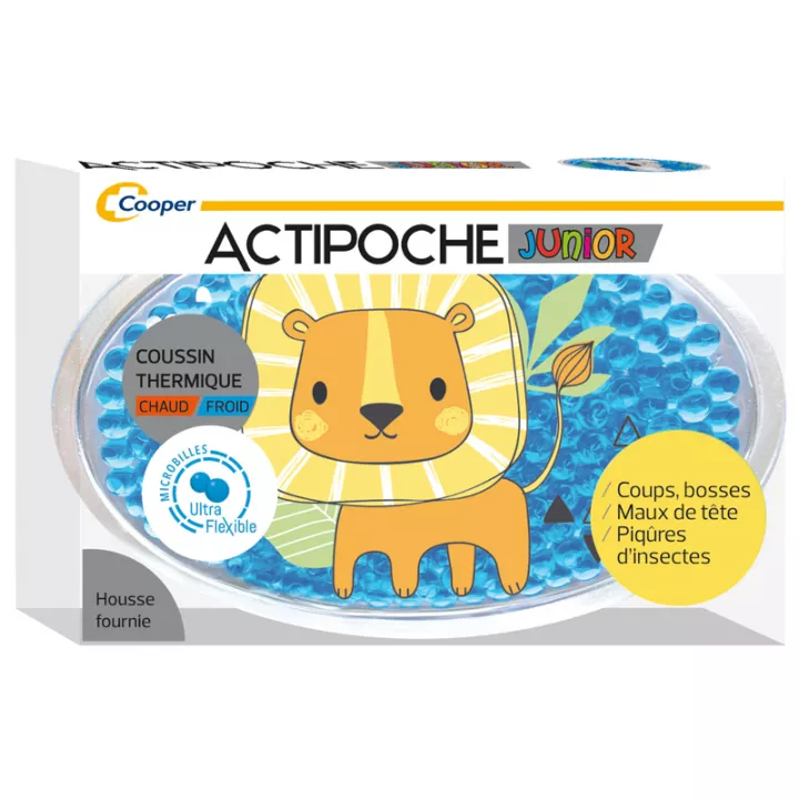 Actipoche Junior Coussin Thermique Microbilles Lion