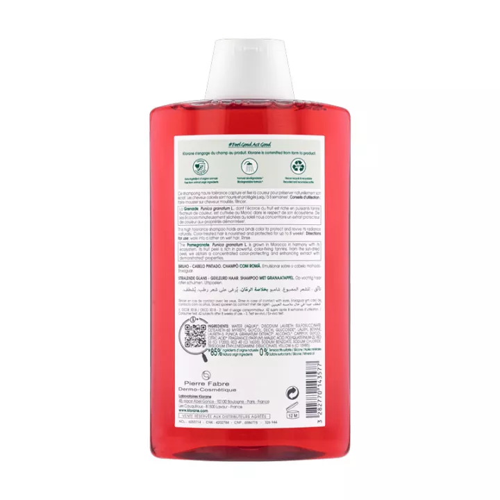 Klorane Granatapfel-Shampoo für coloriertes Haar 400 ml