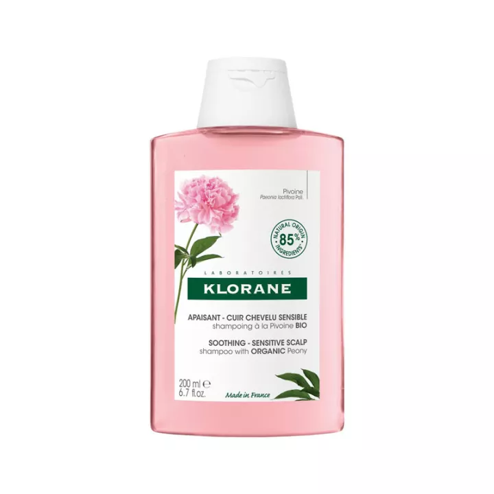 Shampoo lenitivo Klorane con peonia biologica