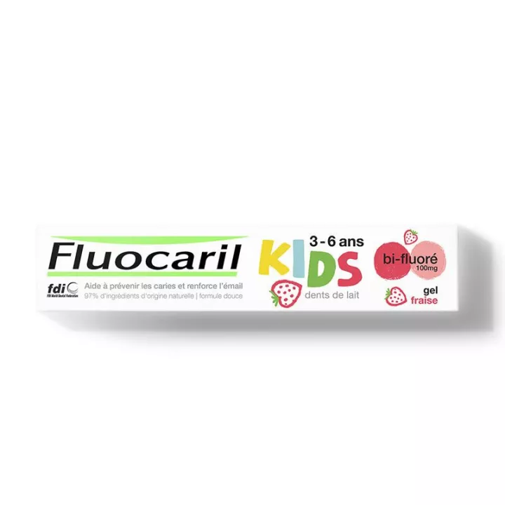 Fluocaril Kids 3-6 years Strawberry Toothpaste Gel 75ml