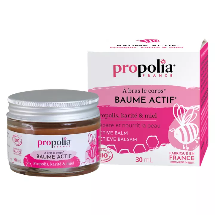 Propolia BAUME ACTIF BIO Propolis Karité & Miel Pot 30 mL