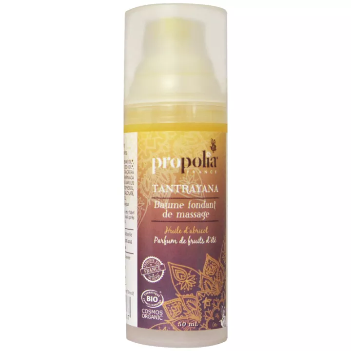 Propolia BAUME FONDANT DE MASSAGE BIO Parfum Fruité 50 mL