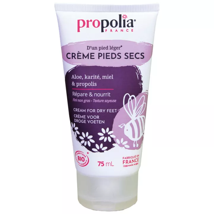 Propolia Crème pieds secs BIO Aloès Karité Lavande Propolis