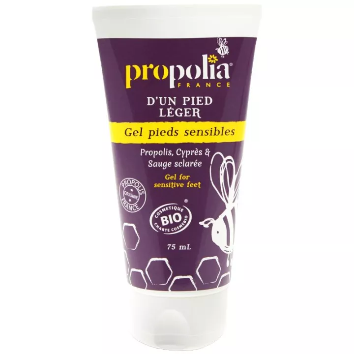 Propolia GEL PIEDS SENSIBLES BIO Propolis Cyprès & Sauge Sclarée