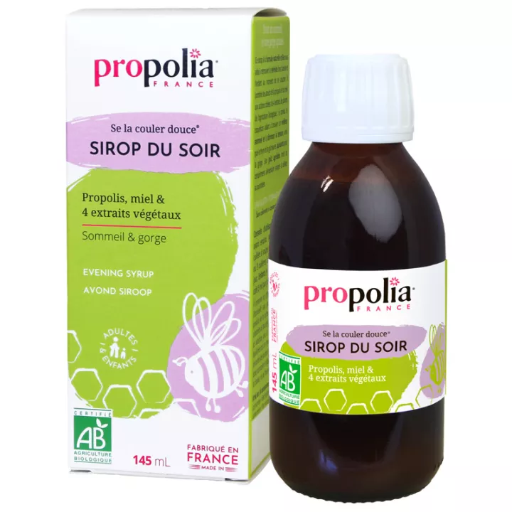 Propolia Organic Evening Syrup Sleep and Throat 145ml