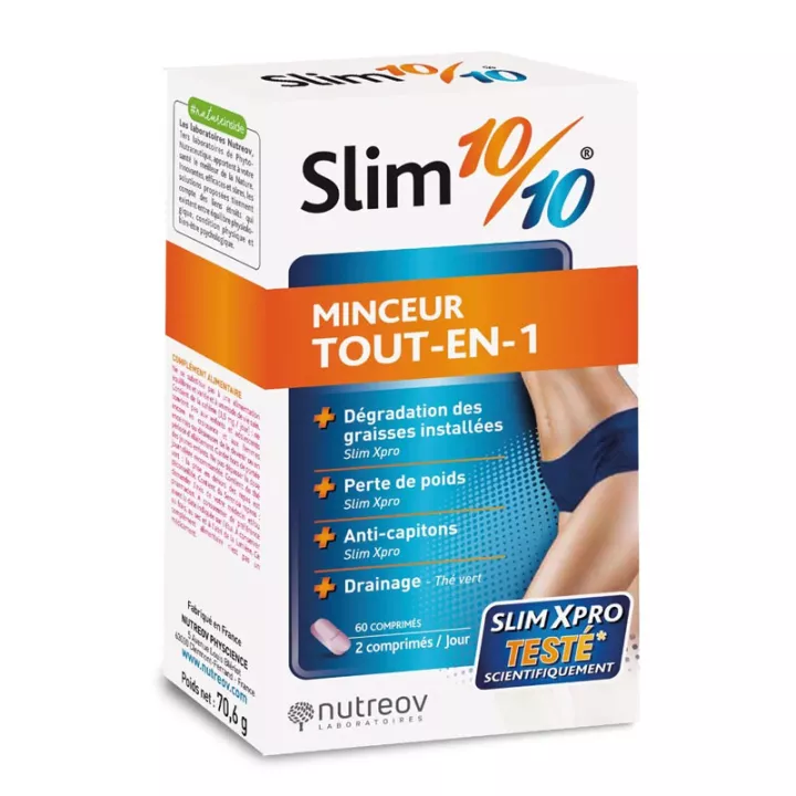 Nutreov Slim 10/10 Alles-in-1 Afslanken 60 tabletten