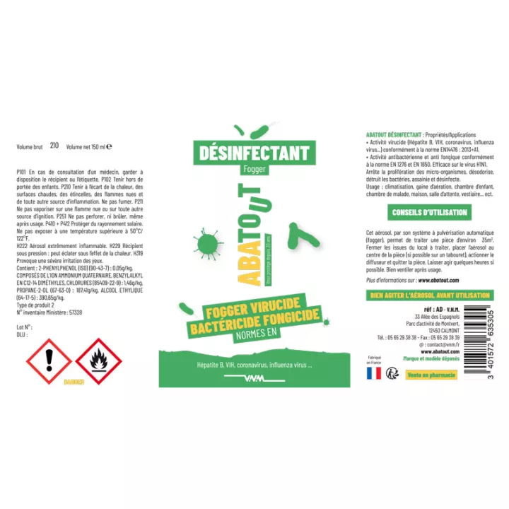 About Fogger Boden Desinfektionsmittel Spray 150ml