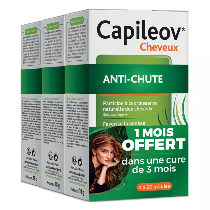 CAPILEOV anti-chute de cheveux 3x30 gélules NUTREOV