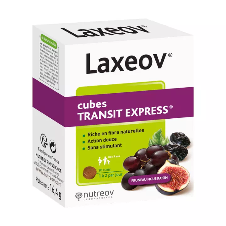 Nutreov Laxeov Cubi Transit Express Prugna Fico Uva 20 cubetti