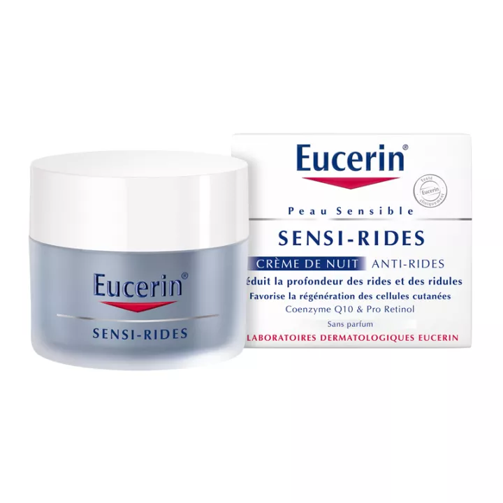 50ml Eucerin Sensi-rugas Cuidados Anti-rugas Noite