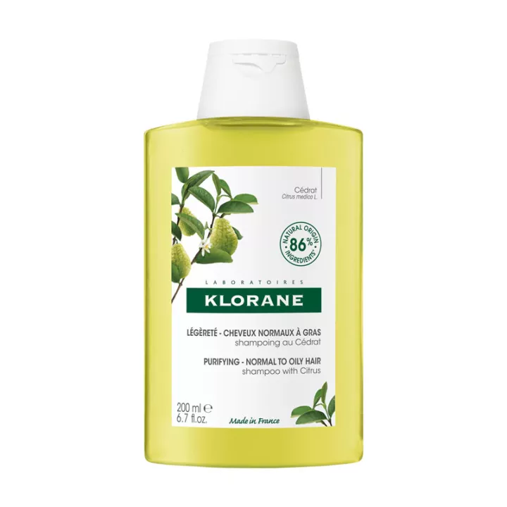 Klorane Shampoo mit Zitrusfruchtfleisch neue Formel 200ml
