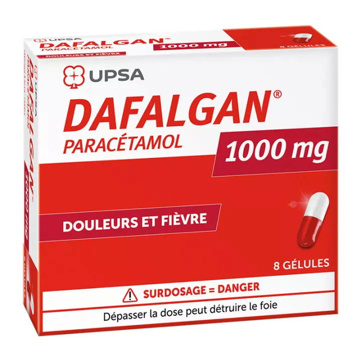DAFALGAN Paracetamol 1000mg 8 capsules