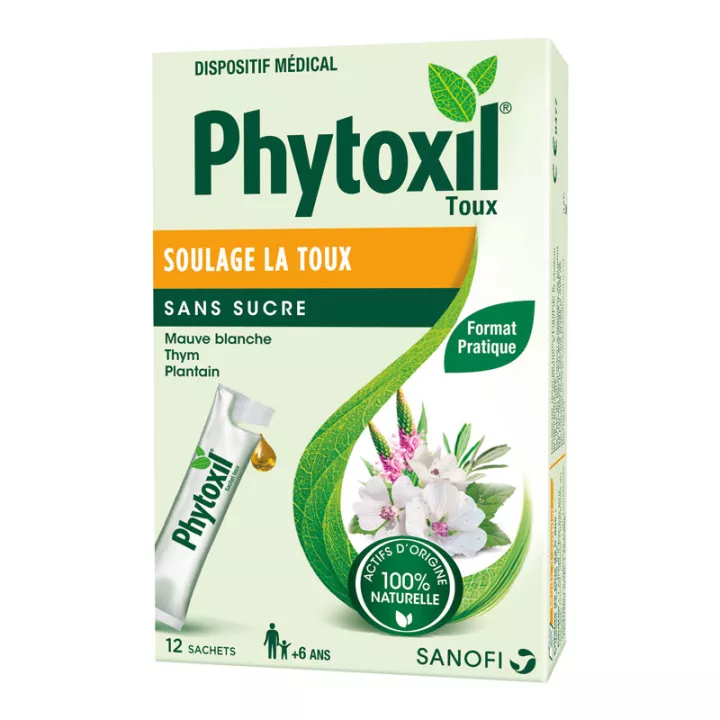 PHYTOXIL natural cough syrup without sugar 12 STICKS