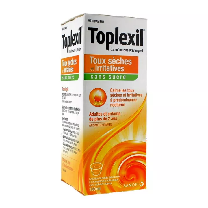 TOPLEXIL 0,33MG / ml Sirup ohne Zucker trockener Husten 150ml