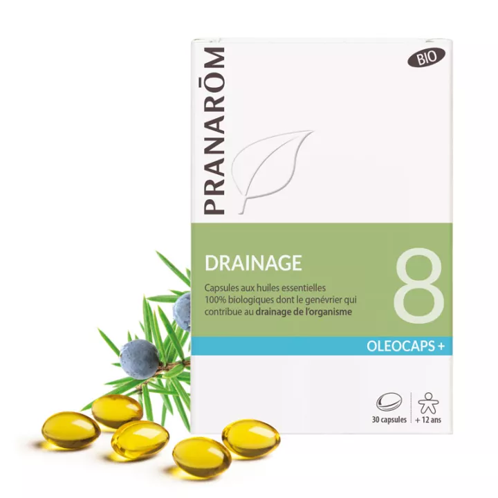 OLEOCAPS 8 Pranarom ORGANIC Drainage (detox drainage) 30 capsules