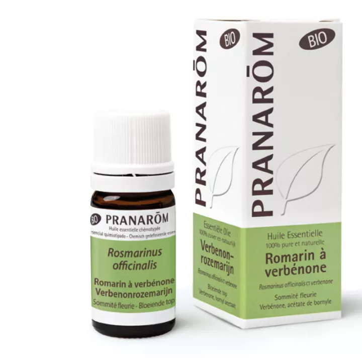 Biologische etherische olie Rozemarijn Verbenone Pranarom 5 ml